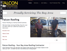 Tablet Screenshot of falcon-roofing.com